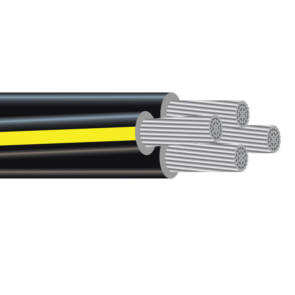 Tulsa 4-4-4-4 Aluminum URD Underground Direct Burial Cable (85 Amp) 600V