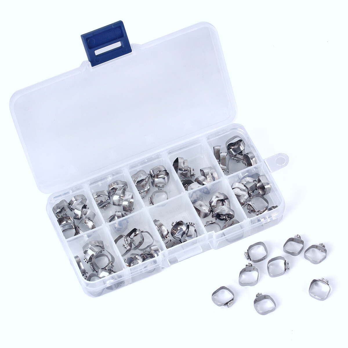 AZDENT Dental Orthodontic Bands &Buccal Tube 1st 2nd Molar Roth MBT 0.022 Tube