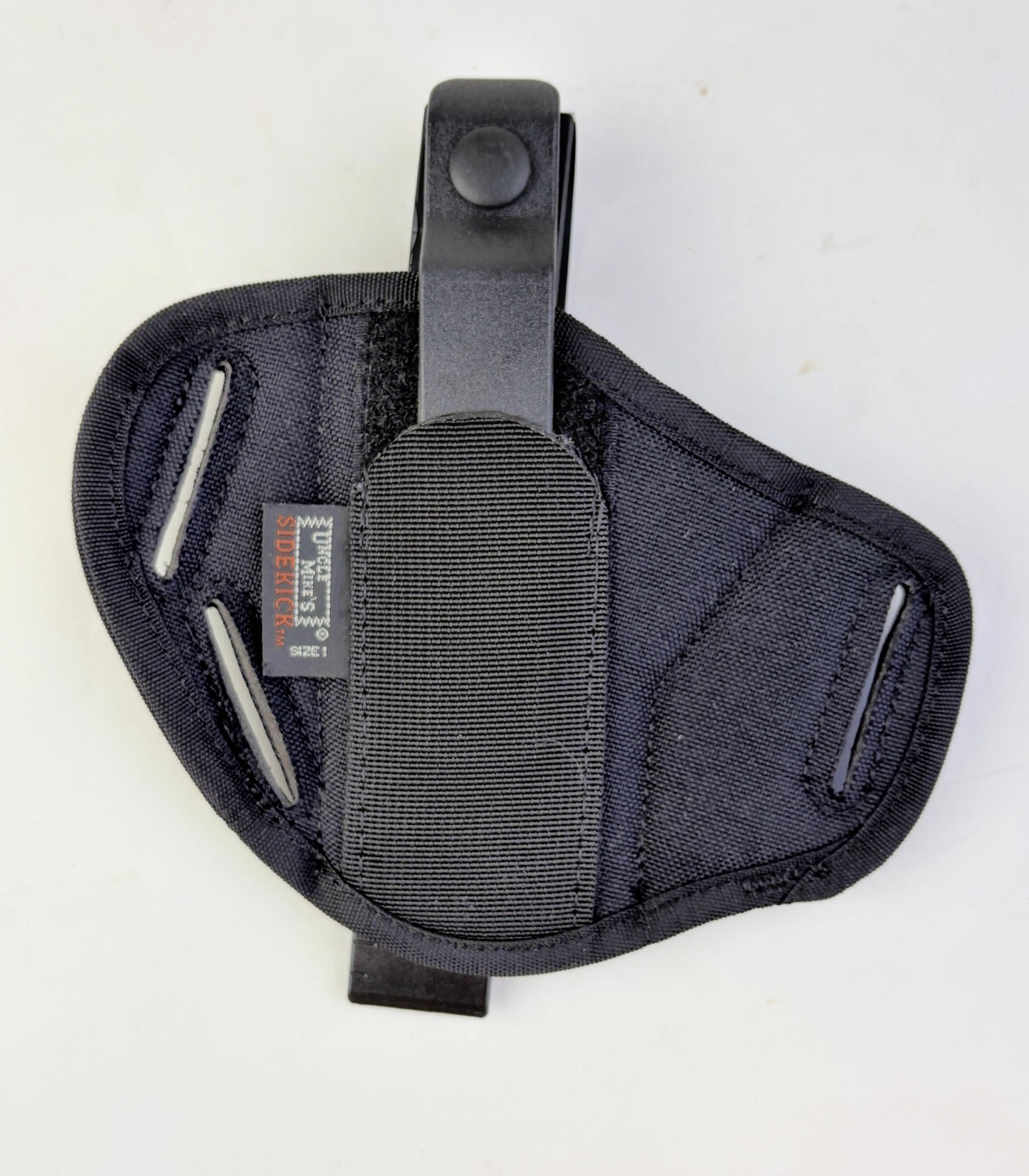 Uncle Mike’s Super Belt Slide Holster Size 1 Black Ambidextrous 8601-0