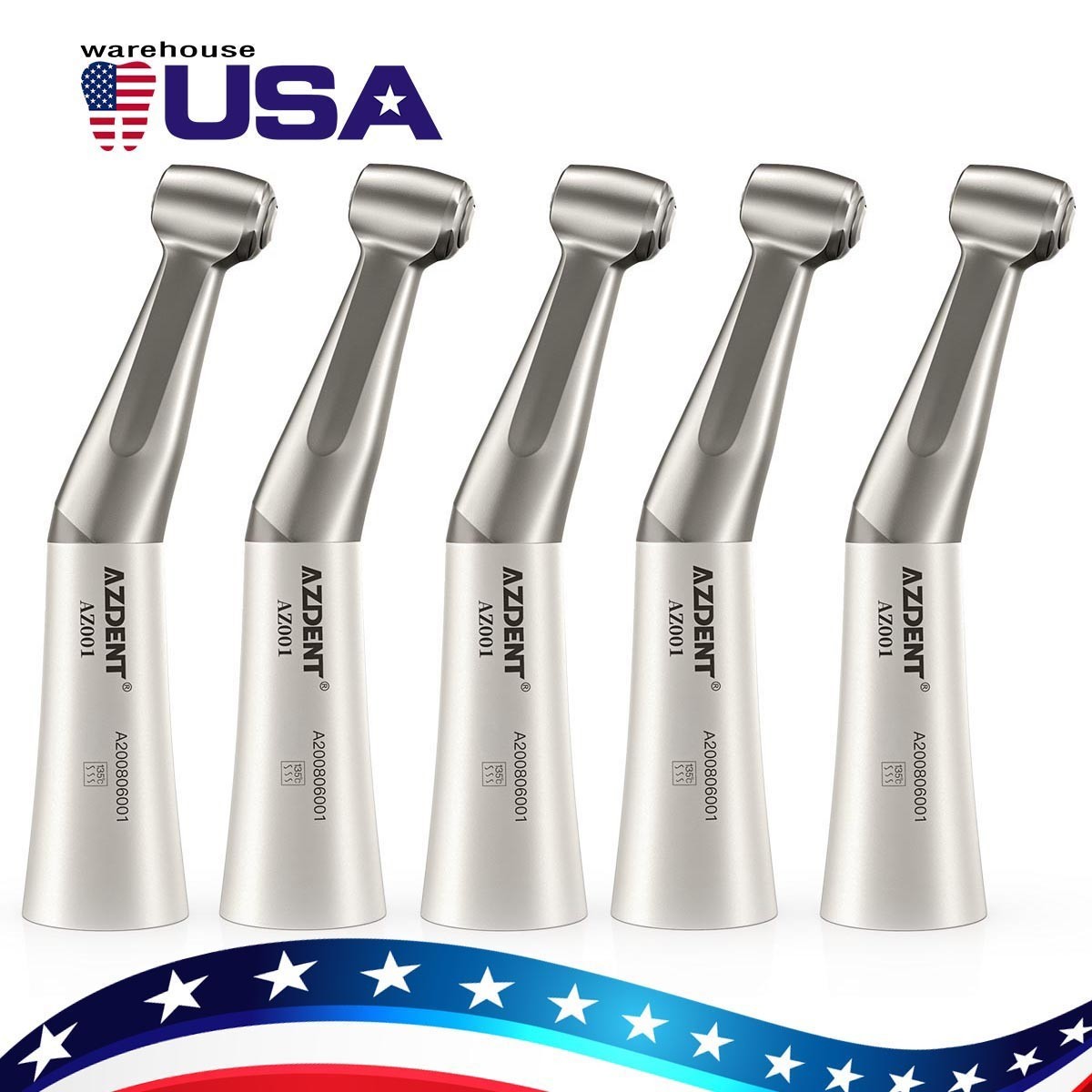 Dental Contra Angle Low Speed Handpiece Push Internal Water Spray
