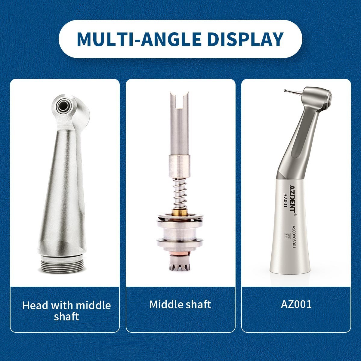 Dental Contra Angle Low Speed Handpiece Push Internal Water Spray