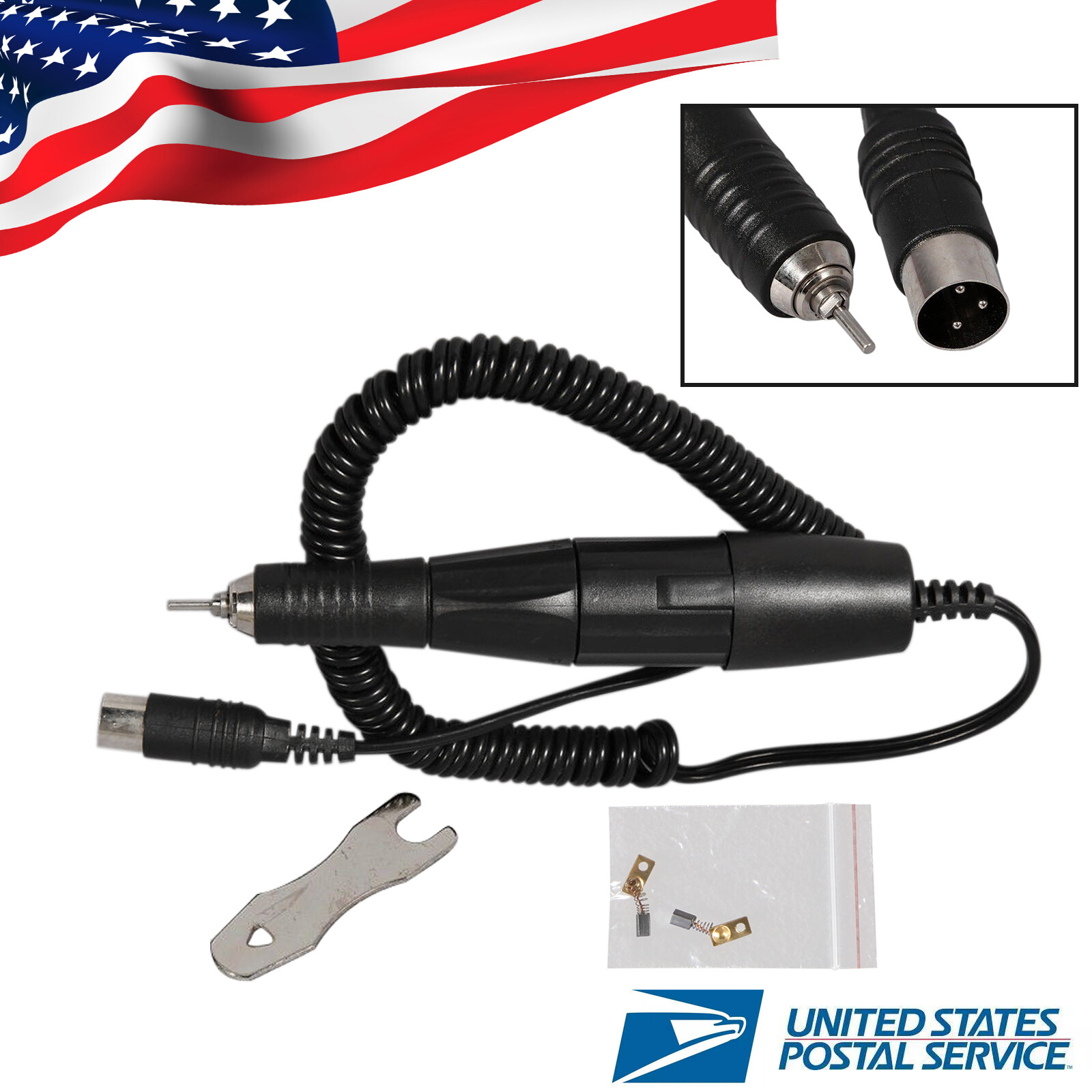 USA Dental Lab Polisher Micro Motor 35K RPM Polishing Handpiece Hand piece