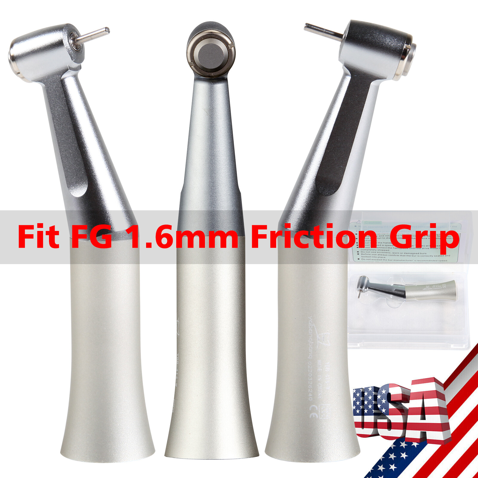 FDA FDA Dental Slow Low Speed Contra Angle Handpiece Fit FG 1.6mm Burs