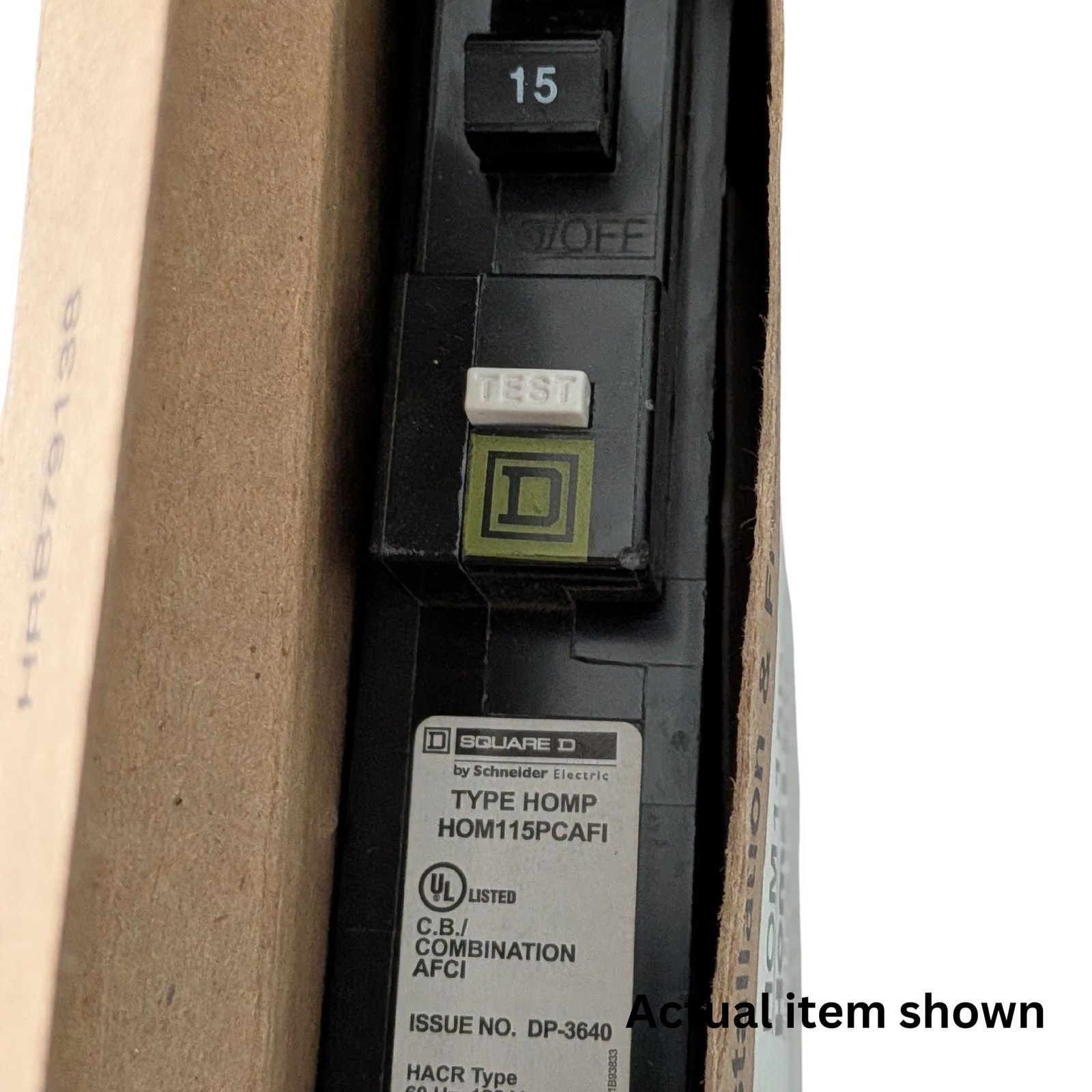 ⚡ Square D HOM115PCAFI Homeline 15A 1 Pole Arc Fault Circuit Breaker PON NEW