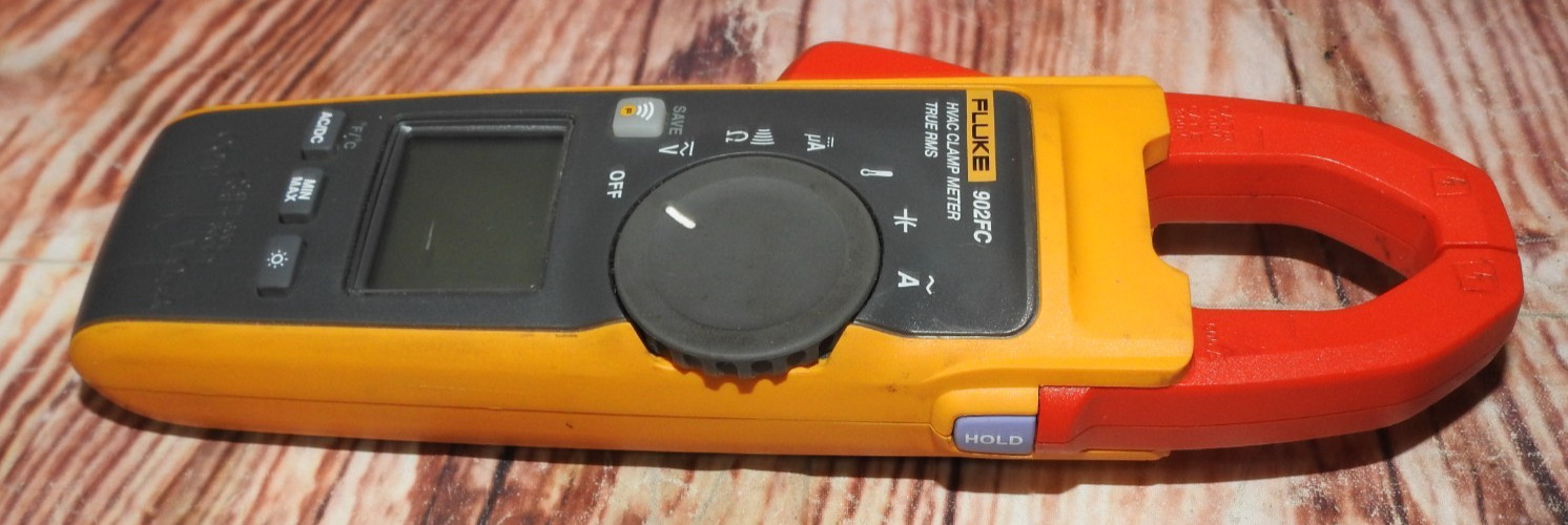 Fluke 902FC True RMS AC HVAC Clamp Meter AC/DC Volt temperature Contact Meter