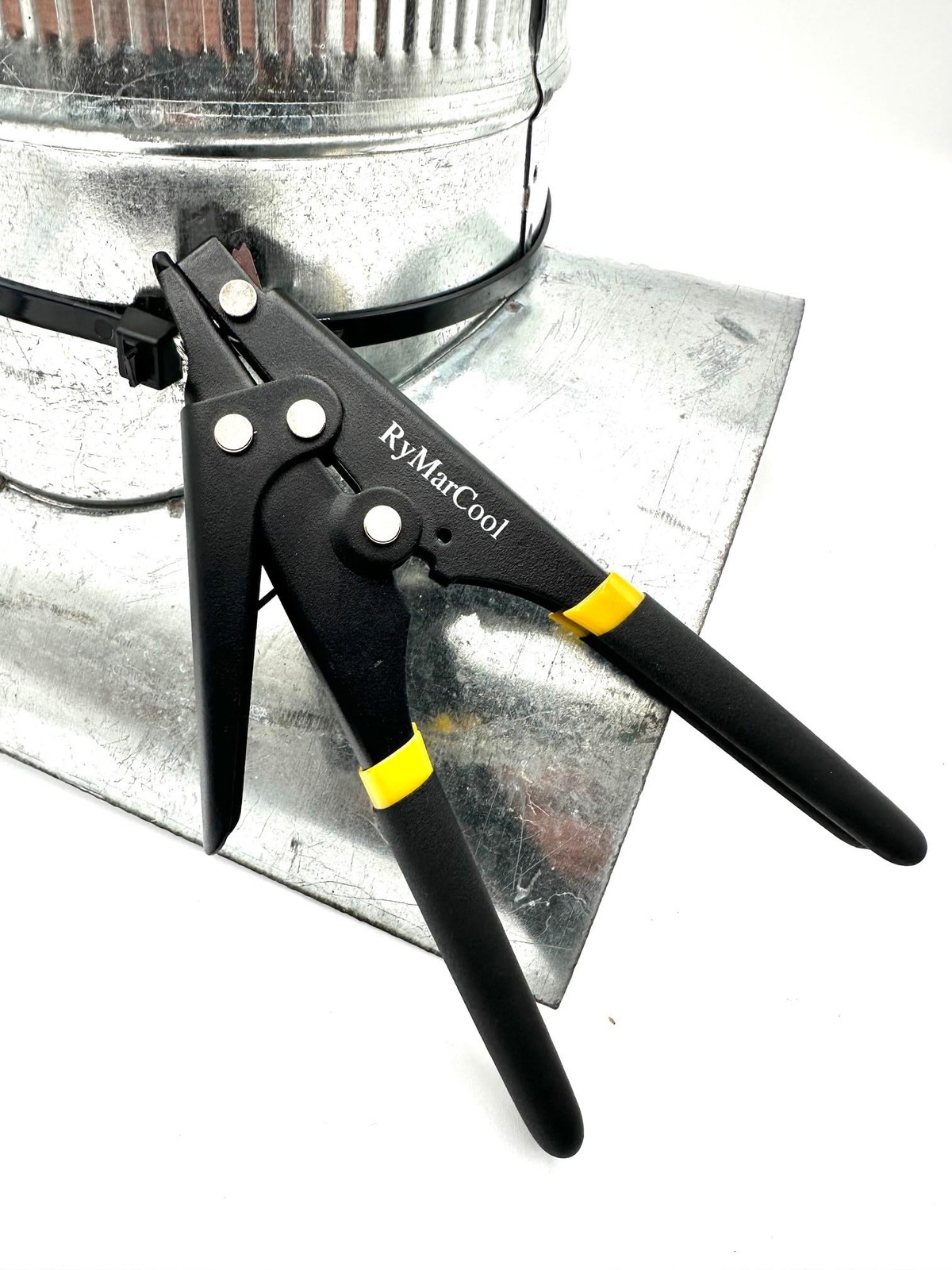 Cable Tie Tensioning Tool Durable Steel, Comfortable Handles For HVAC and Trades
