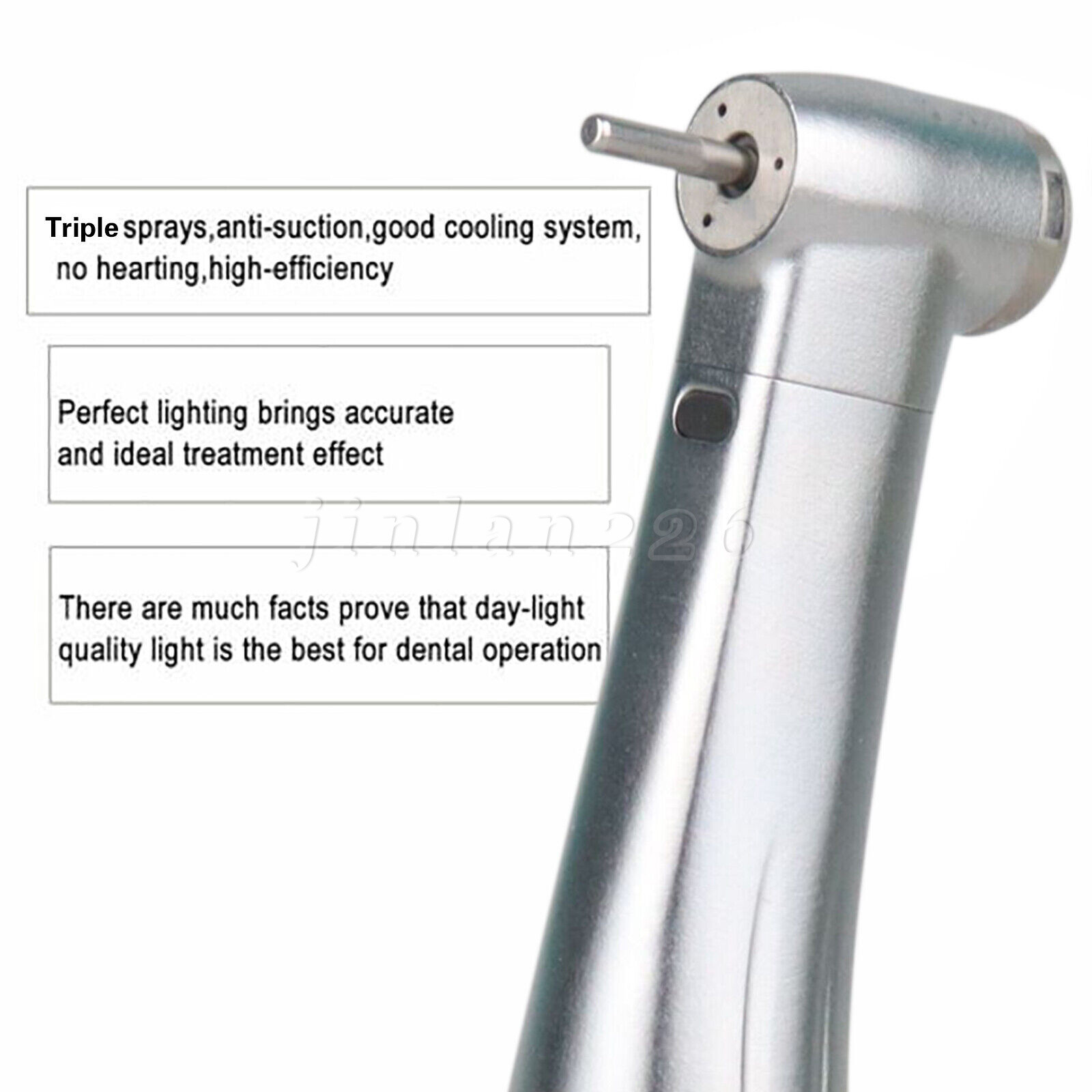 Bien Air Style Dental Hi Speed Fiber Optic 1:5 L Electric Handpiece Contra Angle