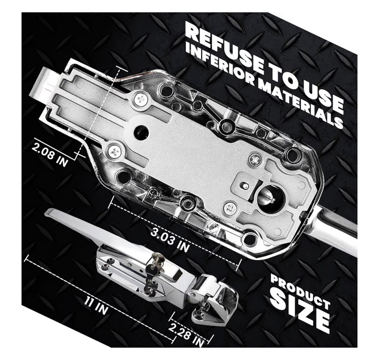 Cooler Door Handle with Latch Complete Cooler Door Latch Kit Freezer Door Handle