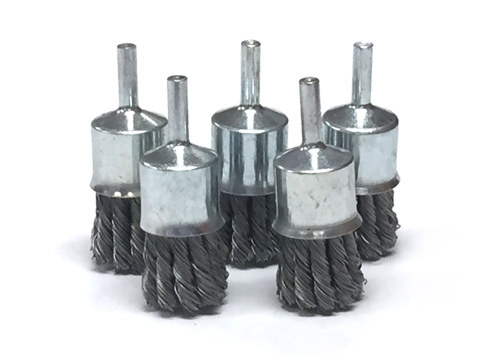 1″ Knot Wire End Brush – Carbon Steel Wire – 5 Pack