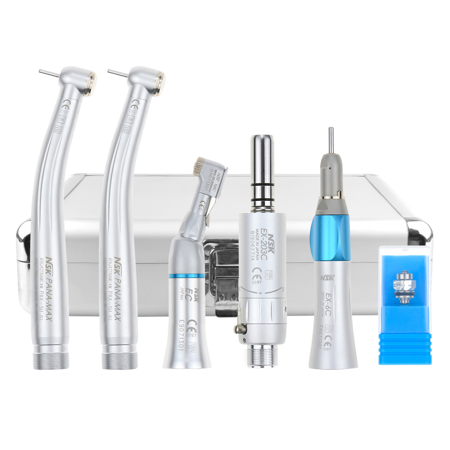 Dental PANA MAX High Speed Handpiece+Low Speed EX203C+Bearing+Al-Box CE