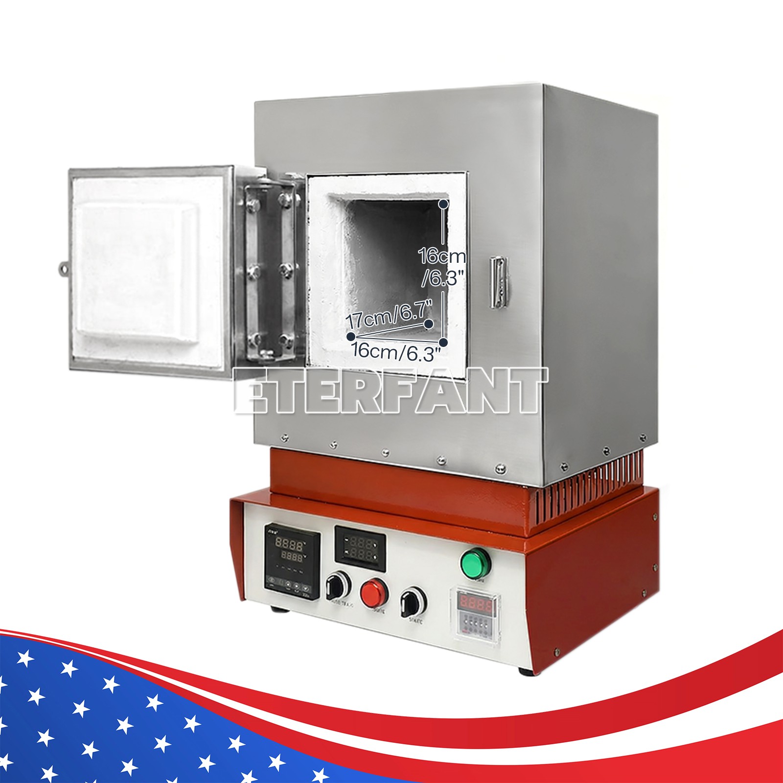 2000W/3000W Dental Lab 1100℃ Burnout Furnace High Temperature Fiber Ceramic Oven