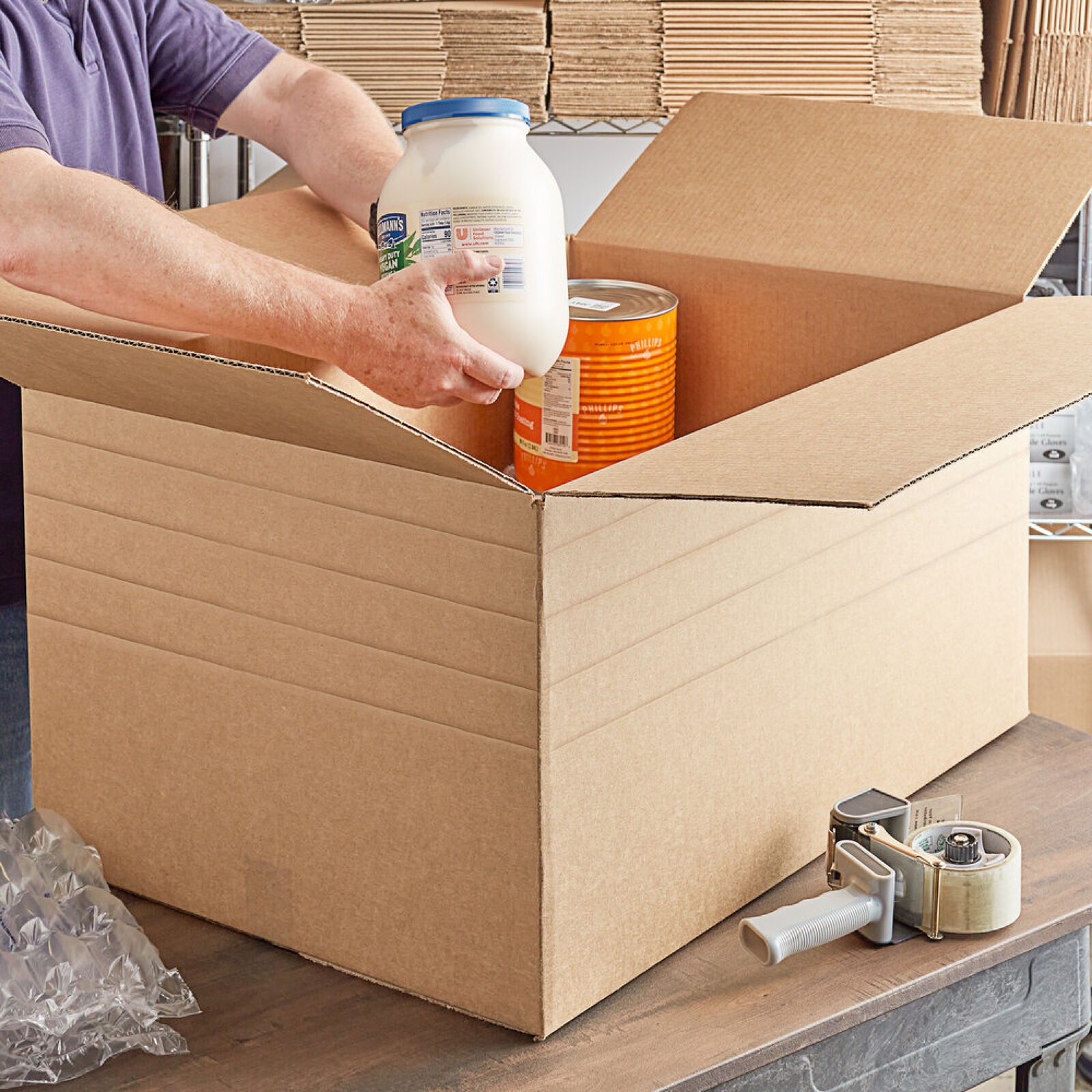 16 x 16 x 6″ Multi-Depth Corrugated Boxes, Brown 25/Bundle ECT-32