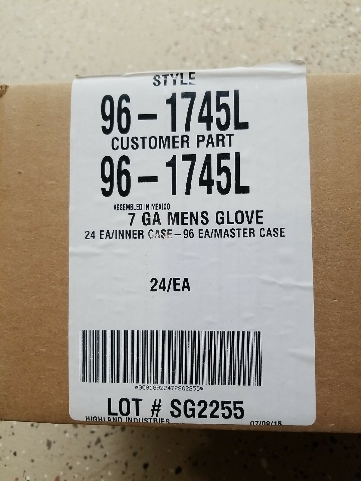24 96-1745 96-1745L Cut Resistant Gloves Level 5 Antimicrobial Enhanced CR Fiber
