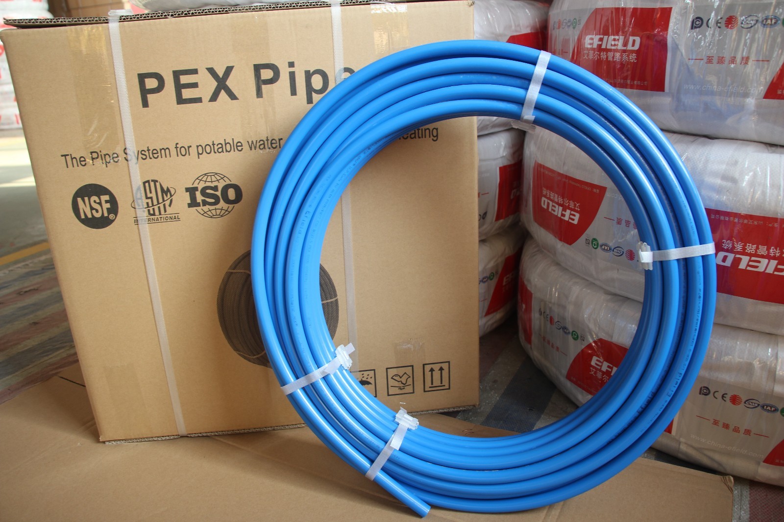 EFIELD 3/4″ x 300ft Blue Pex-b Tubing/Pipe For Potable Water Application, NSF
