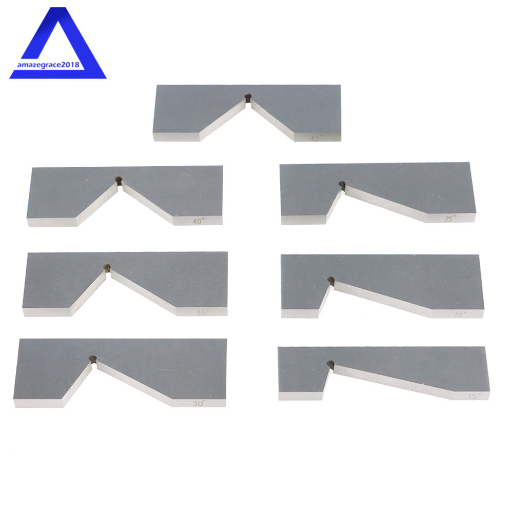 17 Pack 1/4 to 45 Degree Hardened Steel Angle Block Set Accuracy .0003″