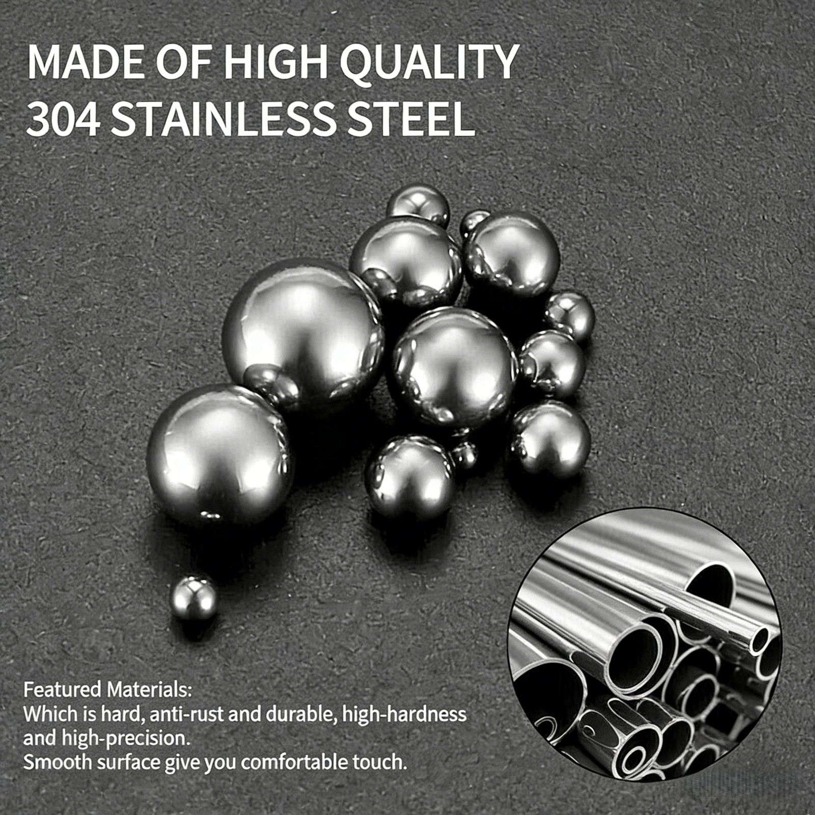 Metric Precision Steel Bearing Balls Assorted Stainless Steel Loose Kit