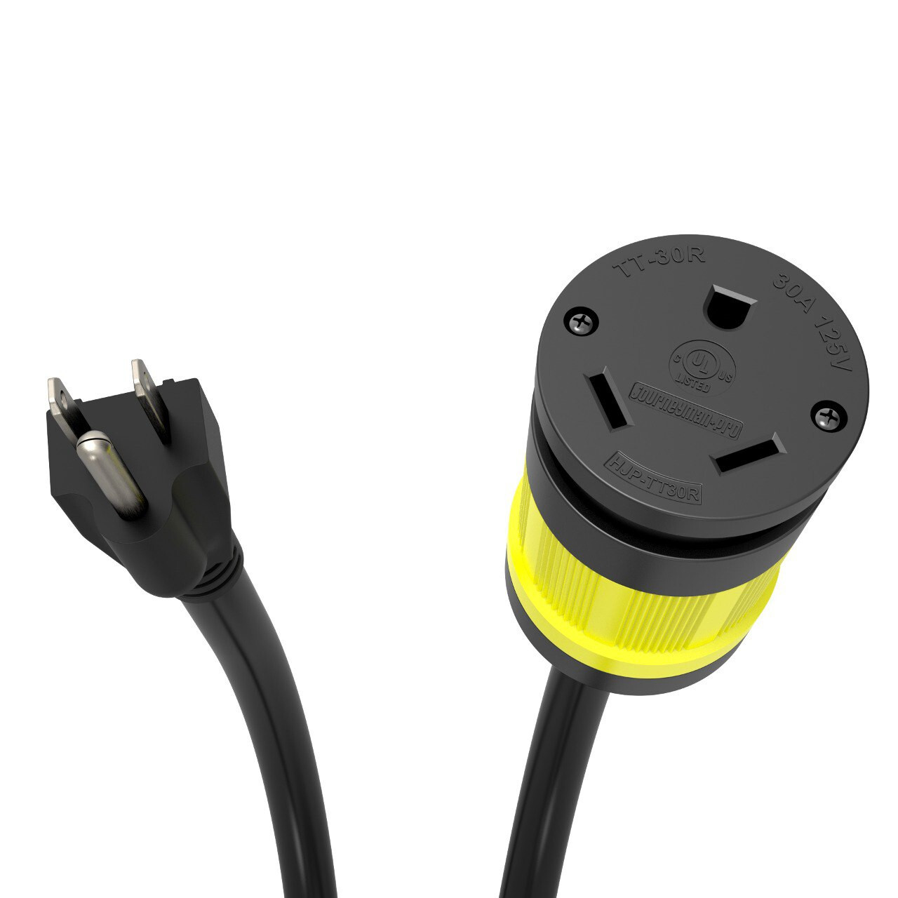 RV Camper Cord Adapter 15A Male to 30A Female 24inch Power Connector 110V 120V