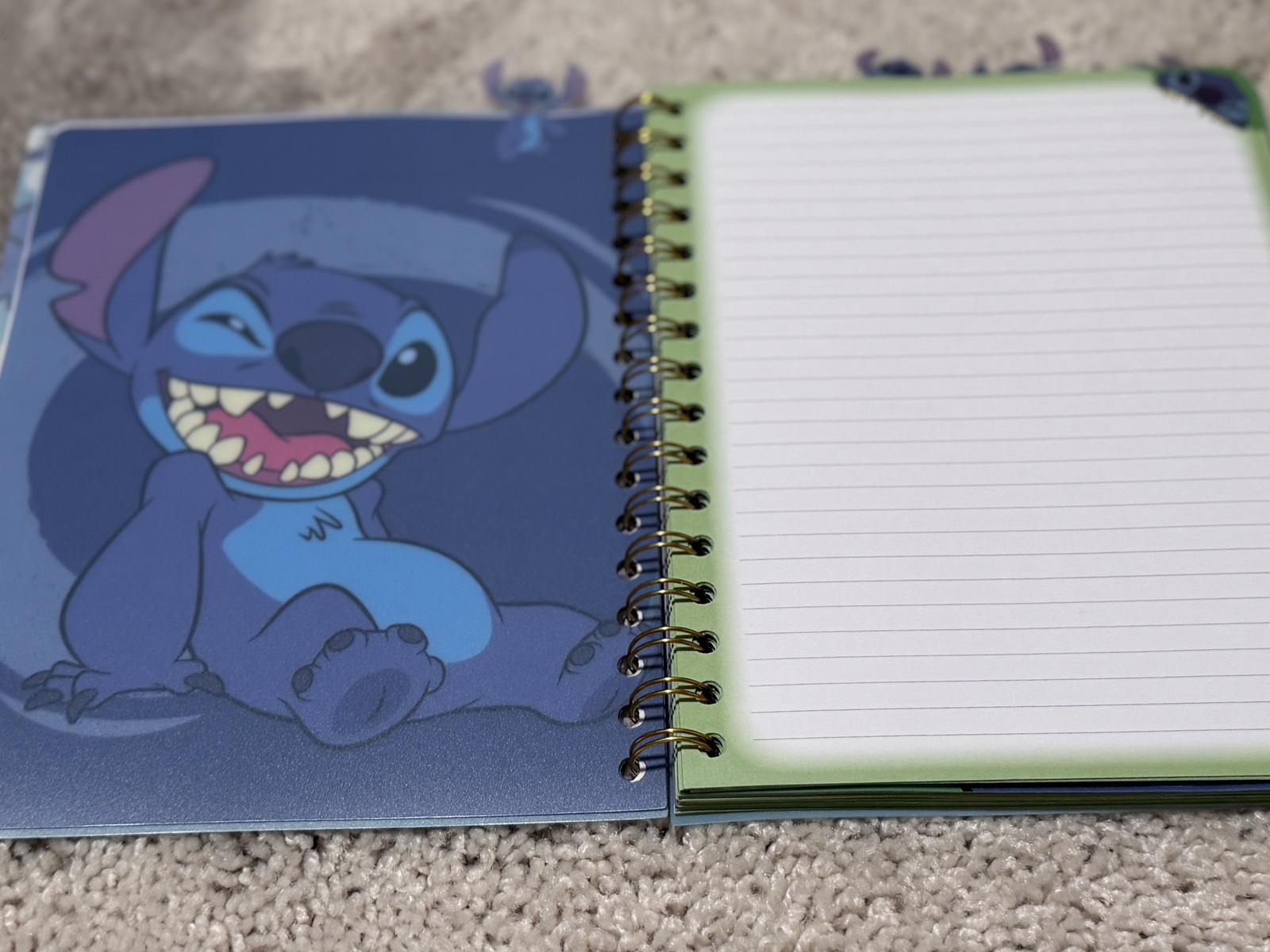 Lilo + Stitch Journal Soft Plastic Cover with Tabs Gift Idea Aloha 96 Ruled Page