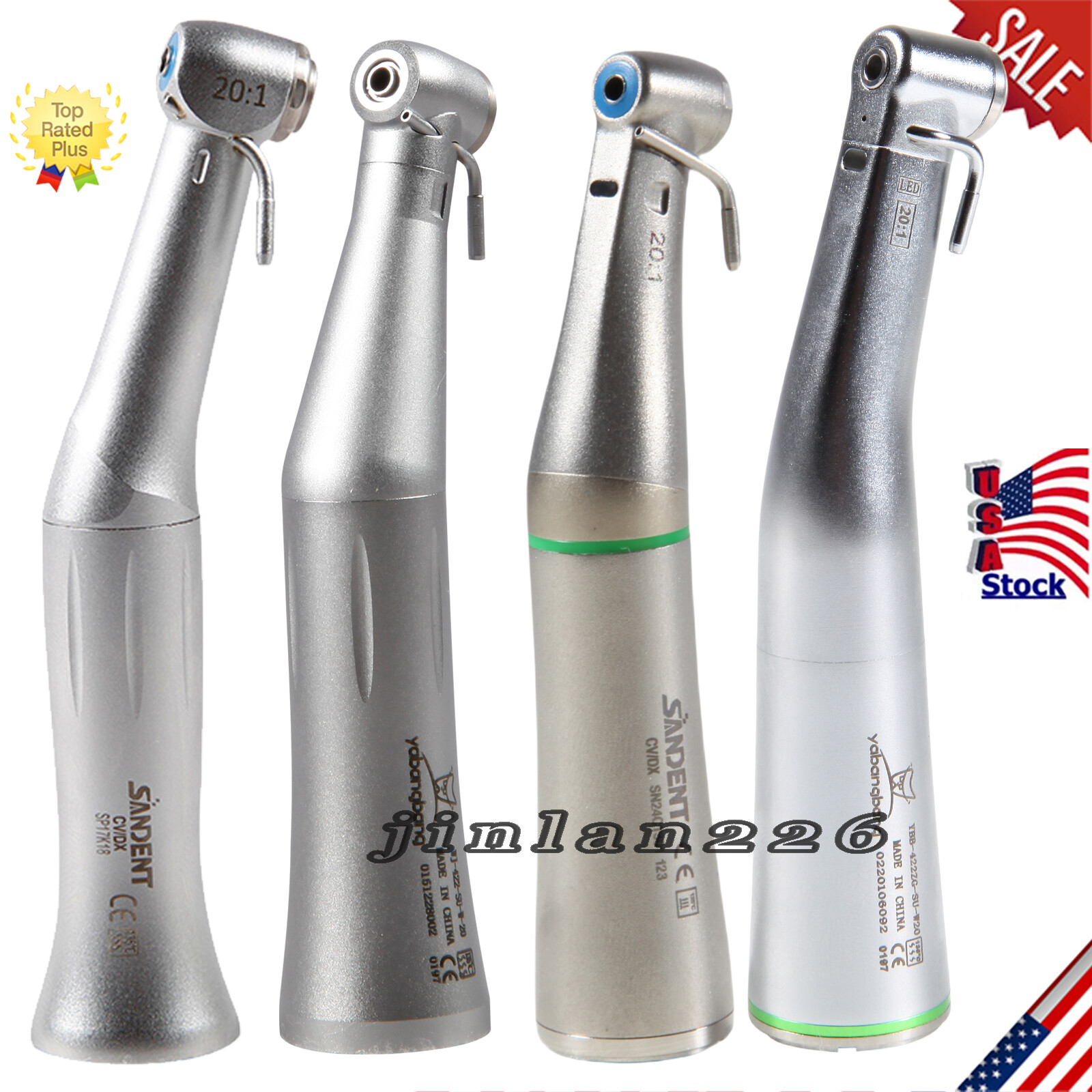 Dental (LED) 20:1 Implant Contra Angulo Pieza De Mano para NSK SG20 Surgical