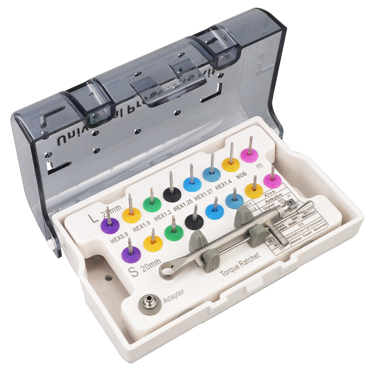 1pc-Advanced Universal Dental Implant Kit – 16 Drivers 135°C Autoclavable Wrench