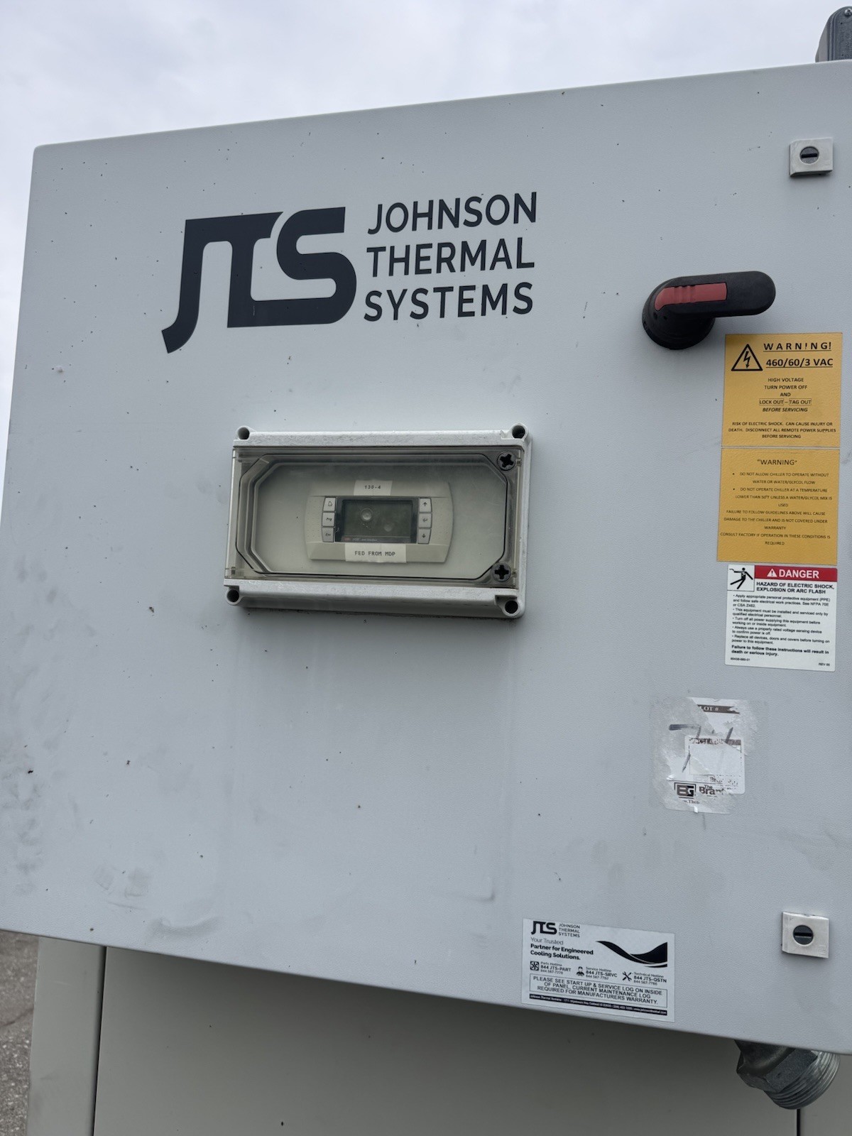 JTS Air Cooled Chiller , 60 Ton, 2021 460V 3PH Outdoor Rated