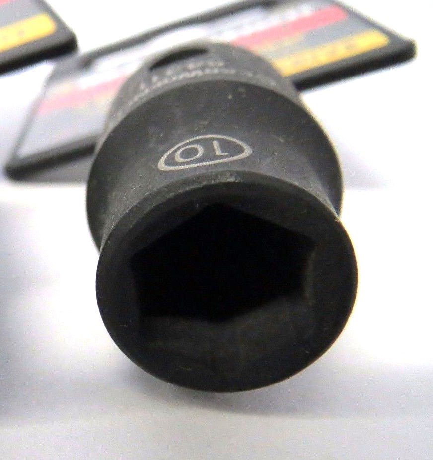 GearWrench 84311 3/8″ Drive 10mm 6 Point Impact Socket 2PCS