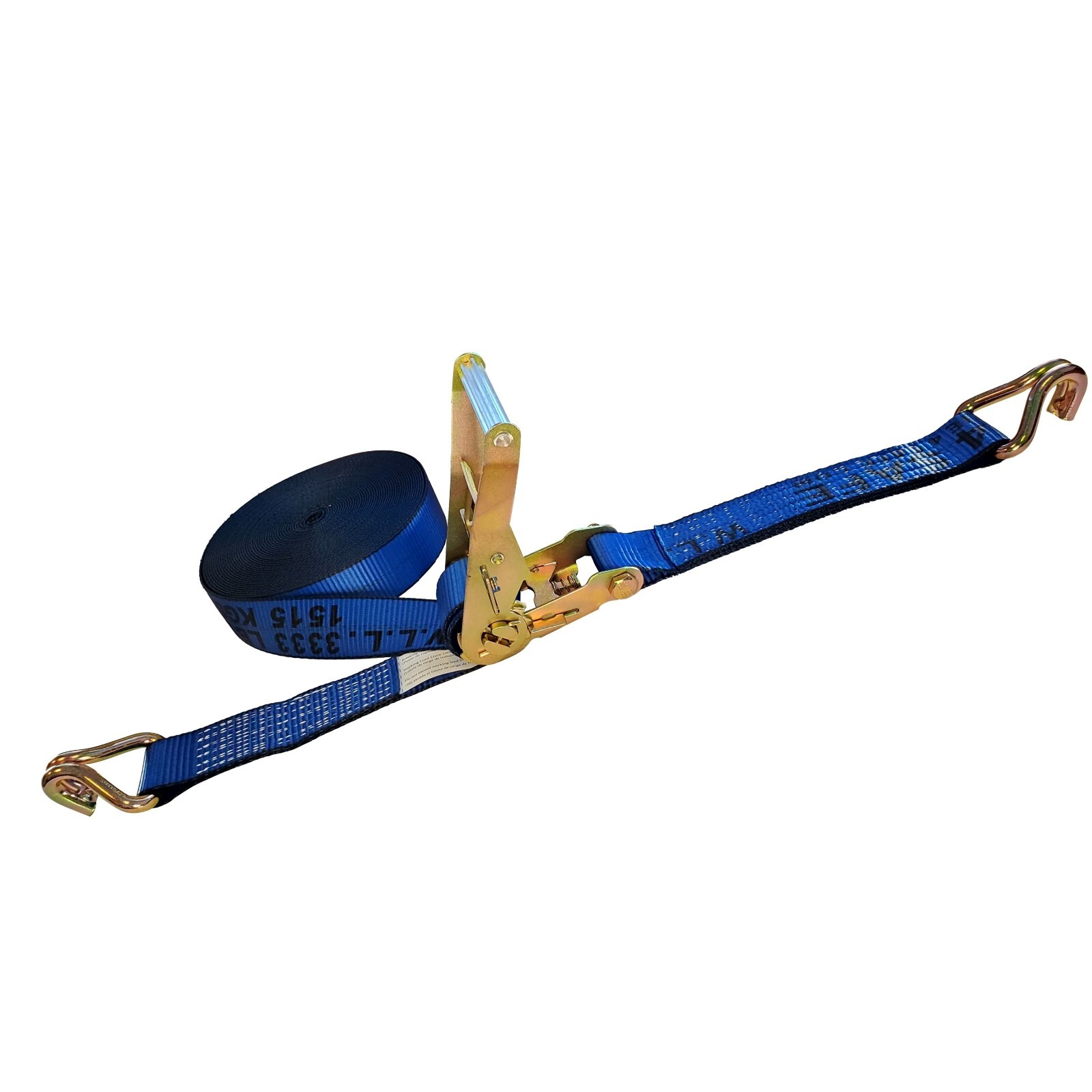 USA Heavy Duty 2″ x 40′ 50′ 60′ Ratchet Strap J Hook Flatbed Truck Farm Tie Down