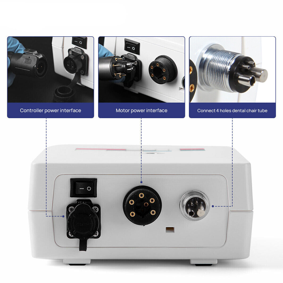 NSK Style Dental Brushless LED Electric Micro Motor 1:5 Increasing Handpiece New