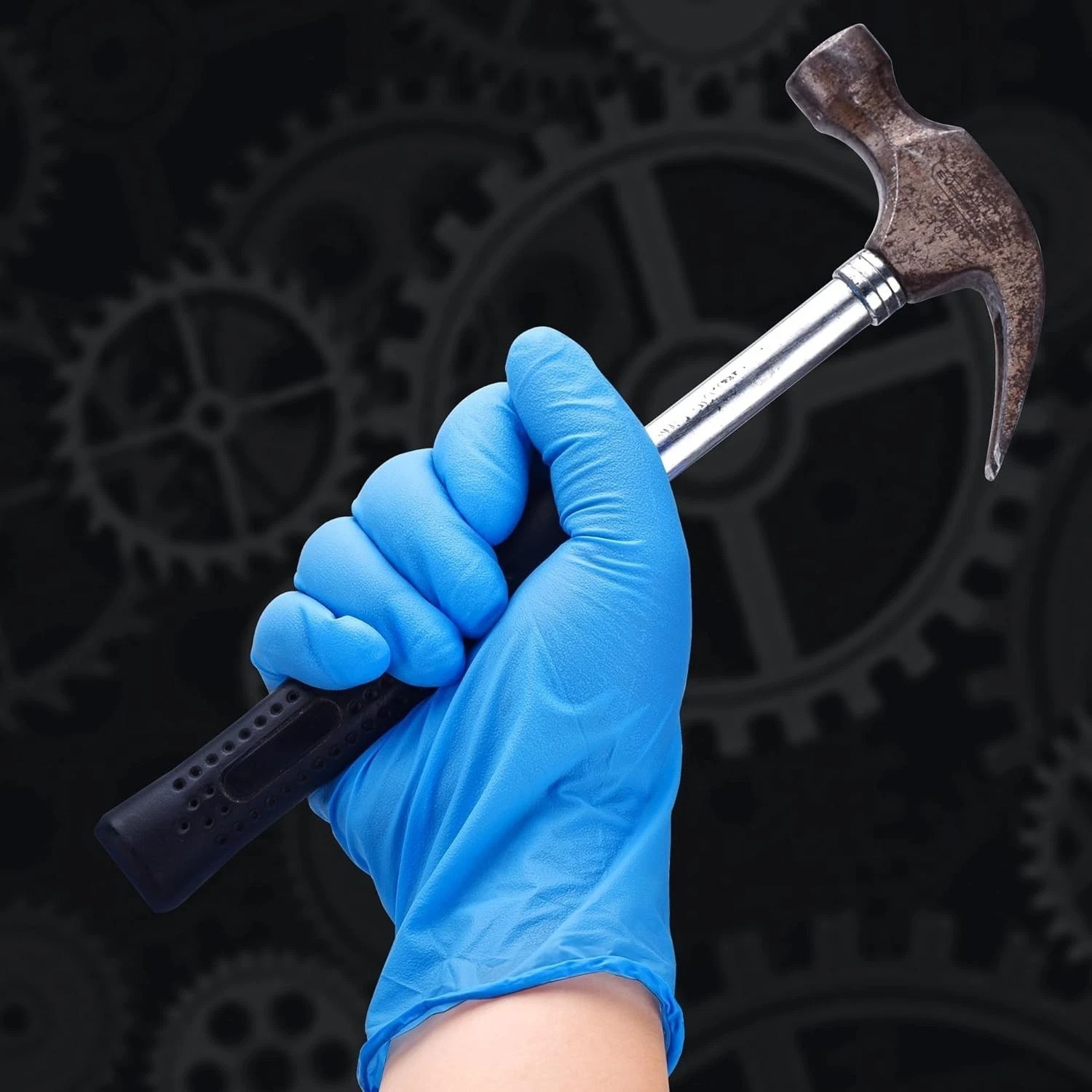 Ambidextrous 6-Mil Blue Nitrile Disposable Gloves XL – Safe for All Environments