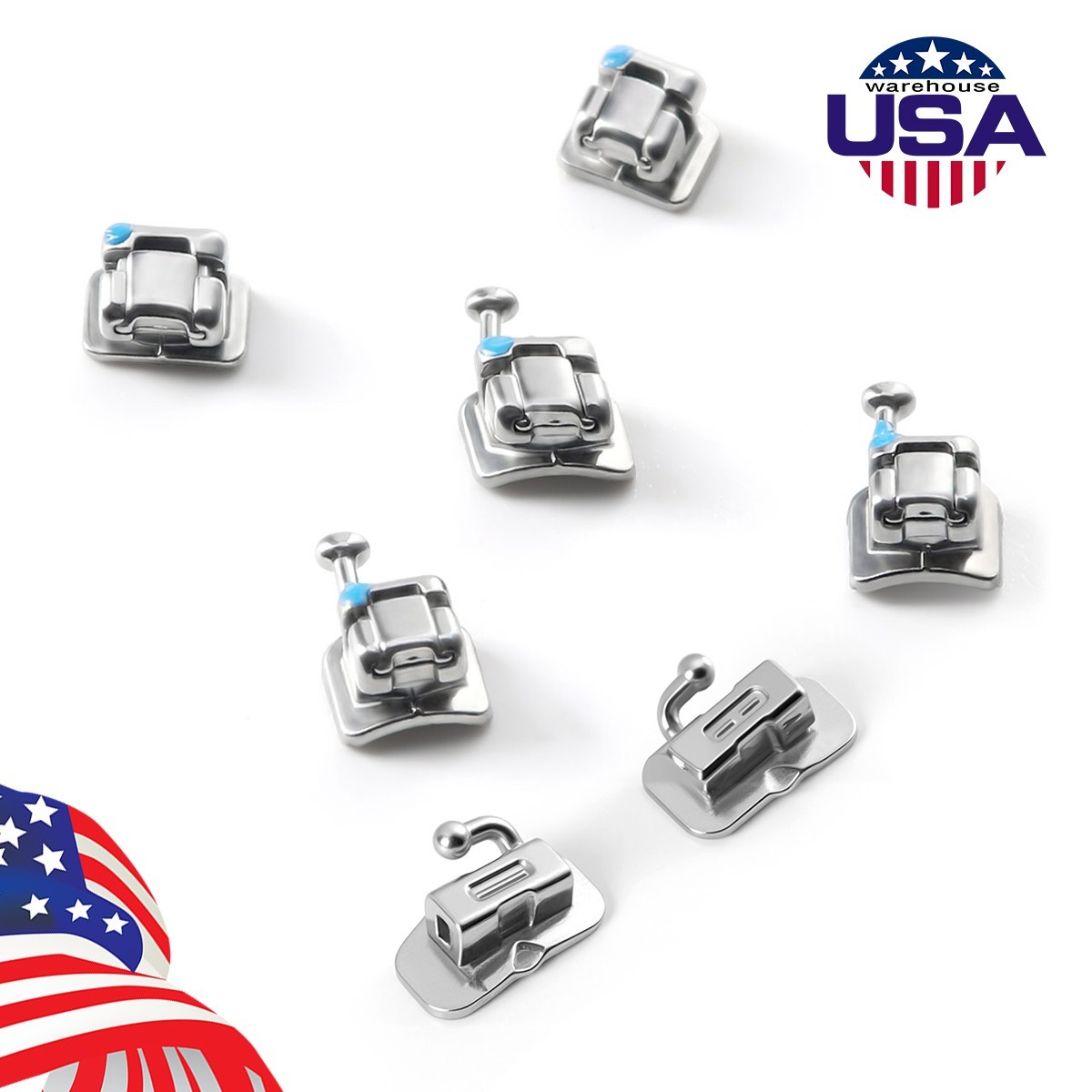 Dental Orthodontic Brackets Brces 1st buccal tube Self Ligating ROTH/MBT 0.022