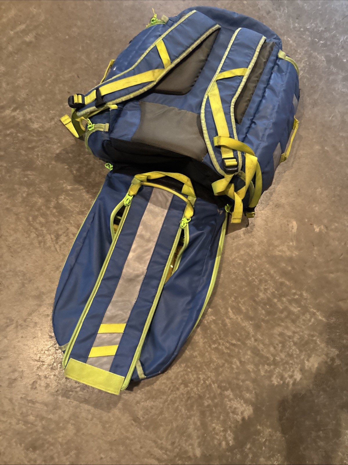 STAT PACKS G3 LOAD N’ GO – Blue And Neon Green Reflective EMS Bag