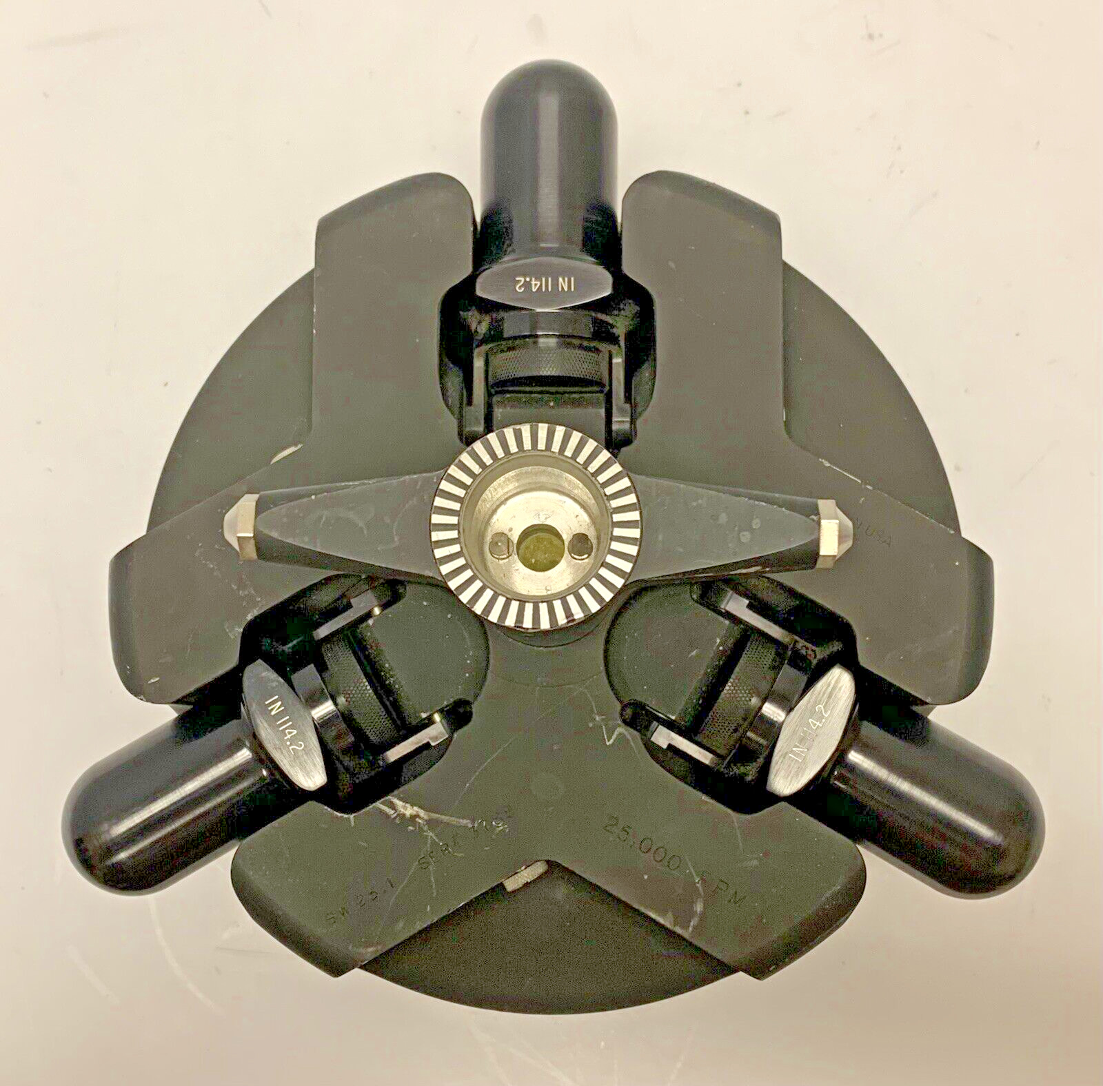 Beckman SW 25.1 25,000 RPM Centrifuge Rotor w/ (3) IN 114.2 Tubes