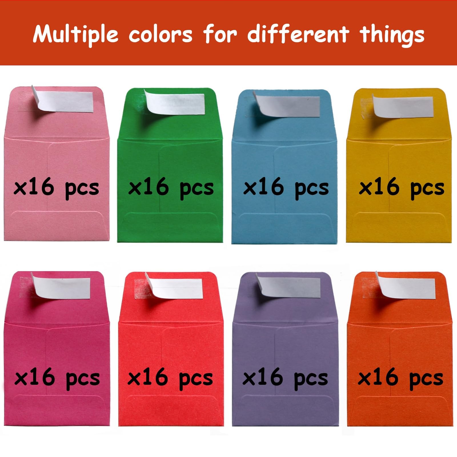 2 x 2Inches Tiny Coin Envelopes – Self Seal 128-Count Mini Envelopes, Bulk Sm…