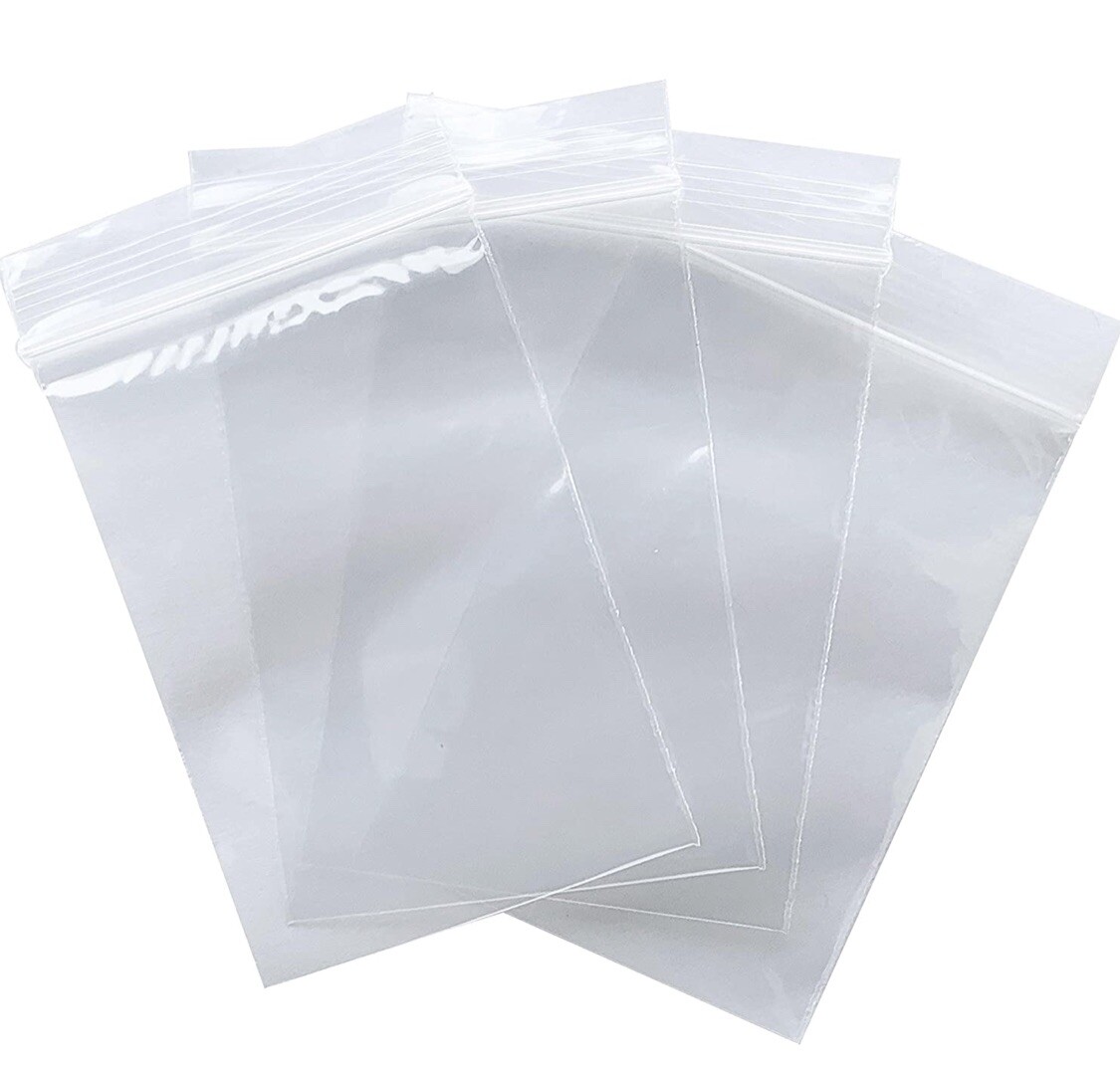 1000 Pieces – 2”x3” Clear Poly Zip Lock Storage Bags 2 Mil Reclosable Bags New