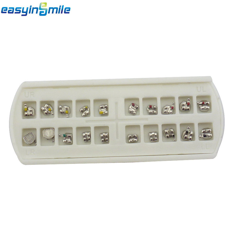 100pcs Dental Metal MINI Brackets Orthodontic Braces MBT/ROTH 022 3/345 W/Hooks