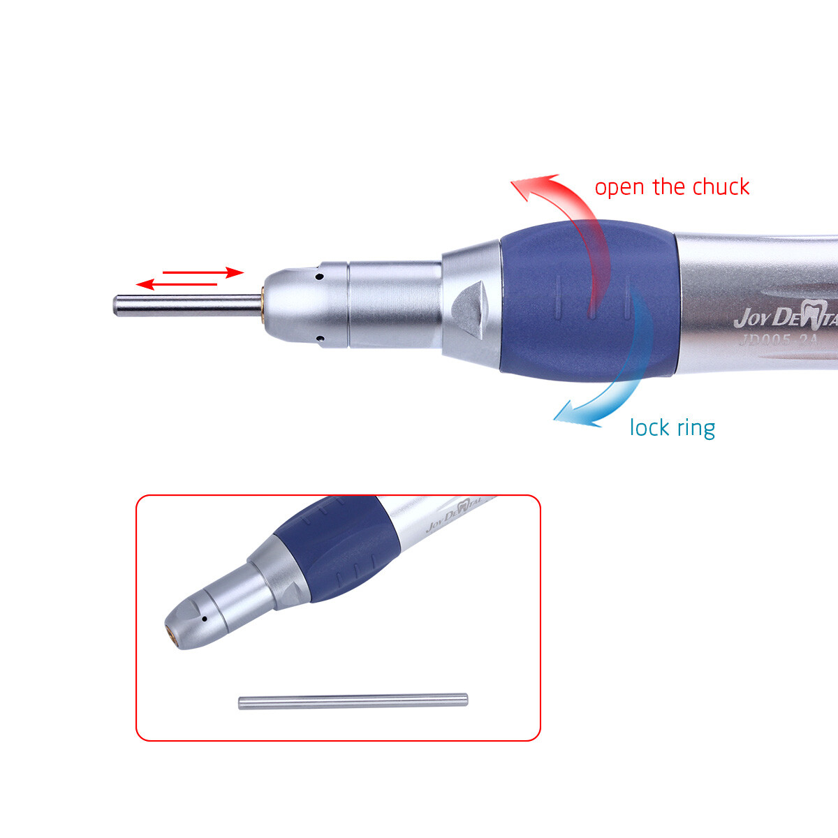 NSK Style Dental EX-6B Straight Nose Cone E-type Low Speed Handpiece Joydental