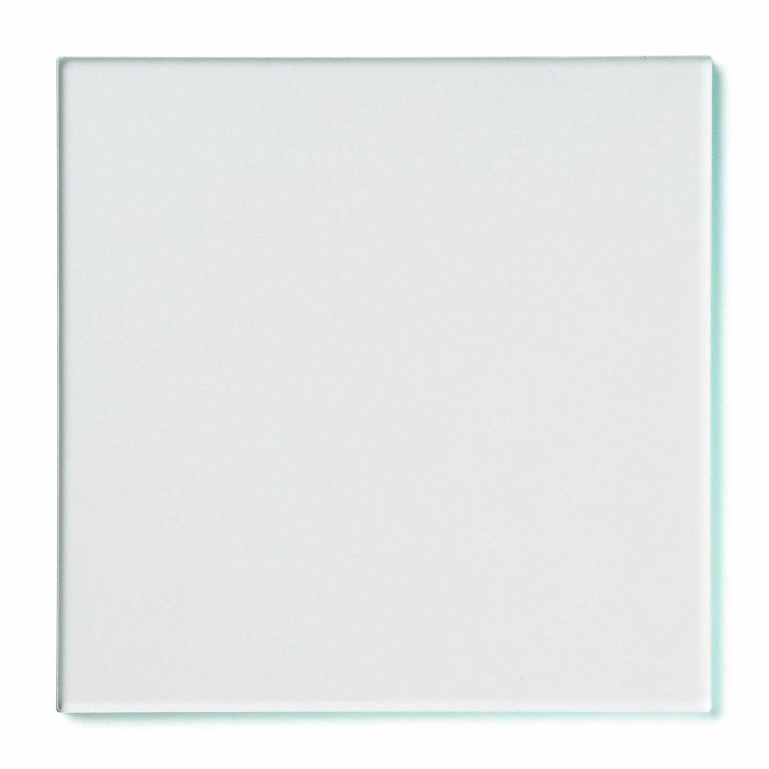 1/8″ (0.118″) Green Edge Glass Like Clear Acrylic Plexiglass Sheet 12″x12″ AZM