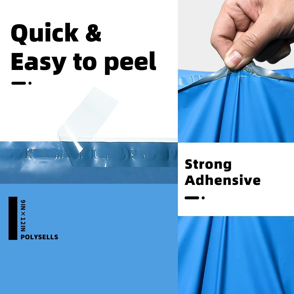 1000 9×12 Poly Mailers Envelopes Self Sealing Shipping Mailers Blue POLYSELLS