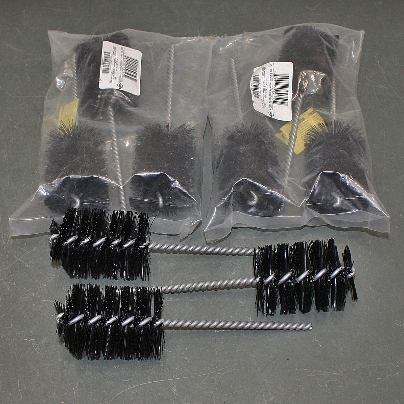 (9) Brush Research Power Tube Brush 85N2500, 2-1/2″ OD x 3″, Nylon, Spiral