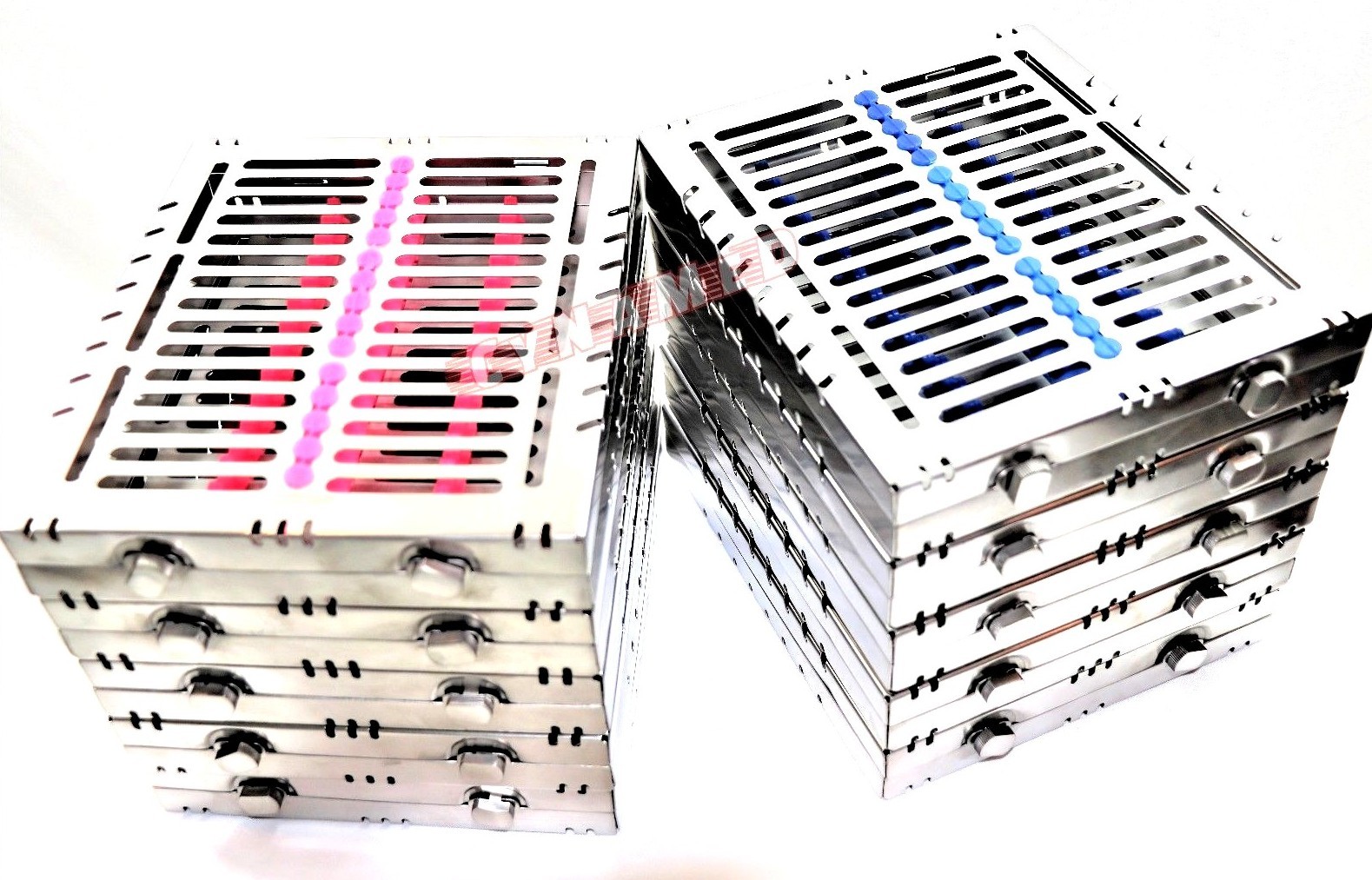 10 GERMAN DENTAL AUTOCLAVE STERILIZATION CASSETTE BOX TRAY FOR 15 INSTRUMENT