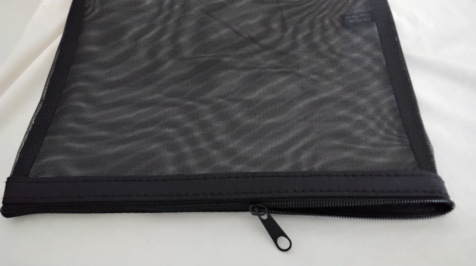 5 pcs 8″ X 6.5″ Mesh Cosmetic Bags Nylon Zipper Bag Travel Toiletry Pouch Black