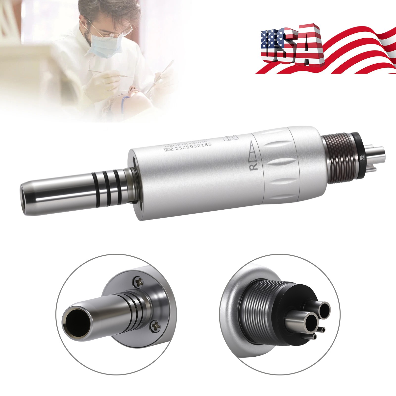 Dental Air Motor Slow Low Speed Handpiece Cooling Unit Internal Water Spray M4 H