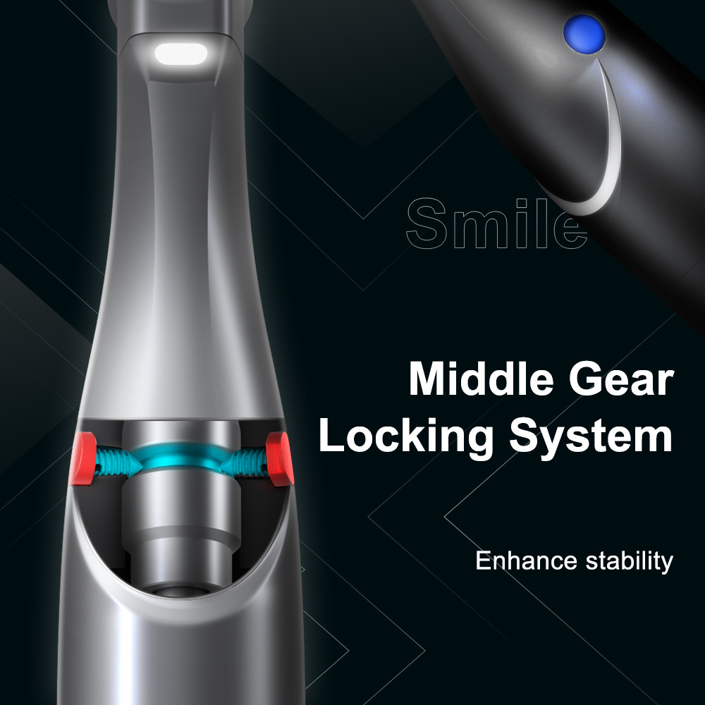 AI Dental Electric 1:1 Direct Drive Fiber Optic Low Speed Handpiece Contra Angle