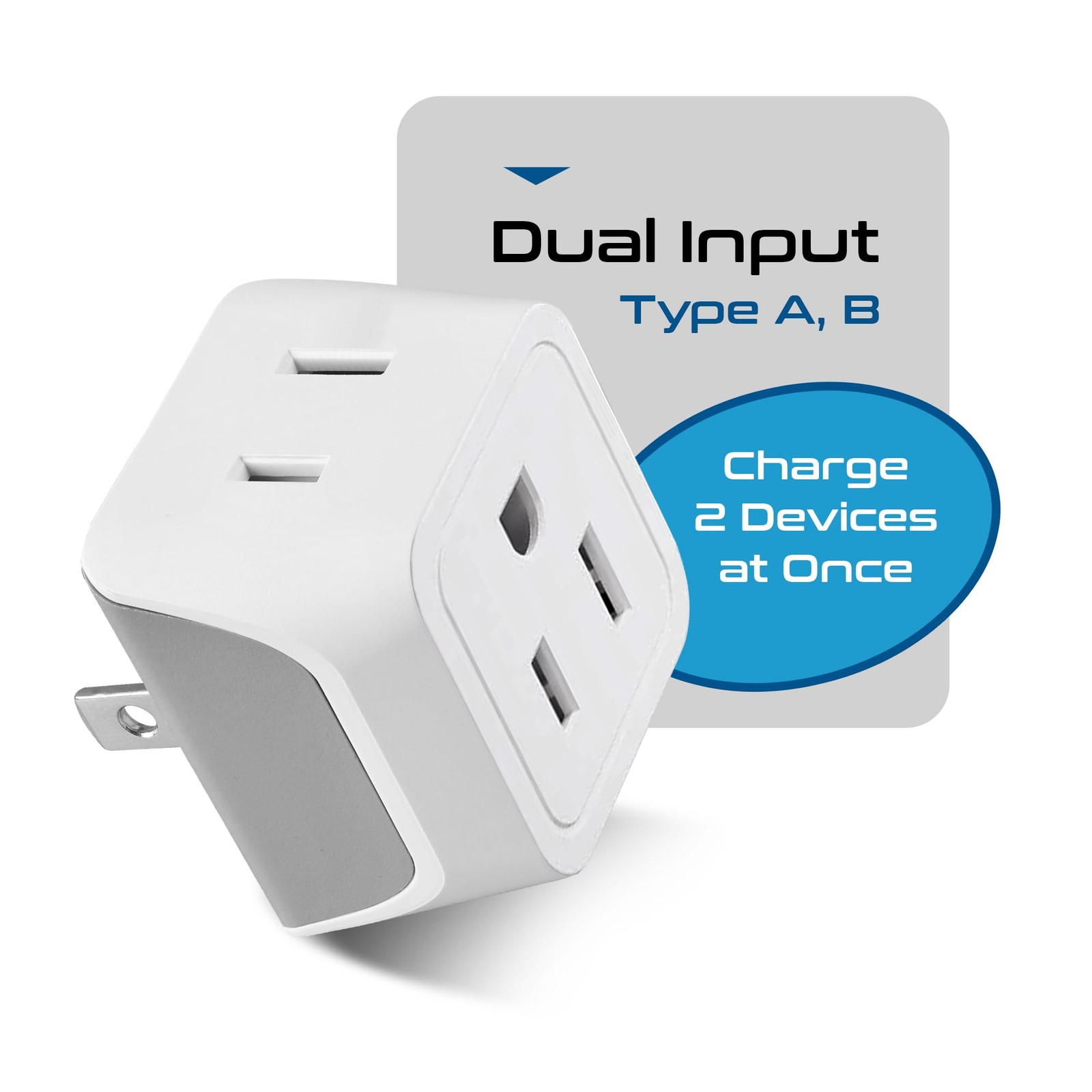 Japan, Philippines Travel Adapter Plug by Ceptics – USA 3 Pin Polarized to 2 …