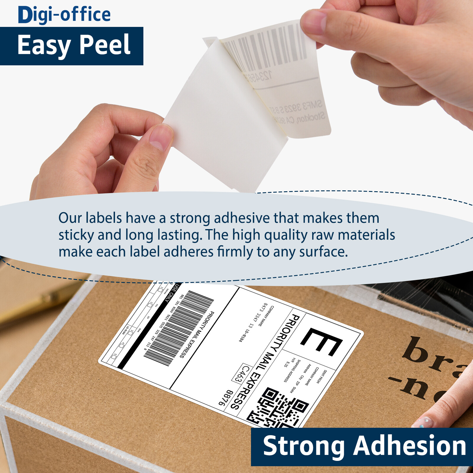 2 Rolls 4×6 Direct Thermal Shipping Labels 500 Labels Per Roll for Zebra Rollo