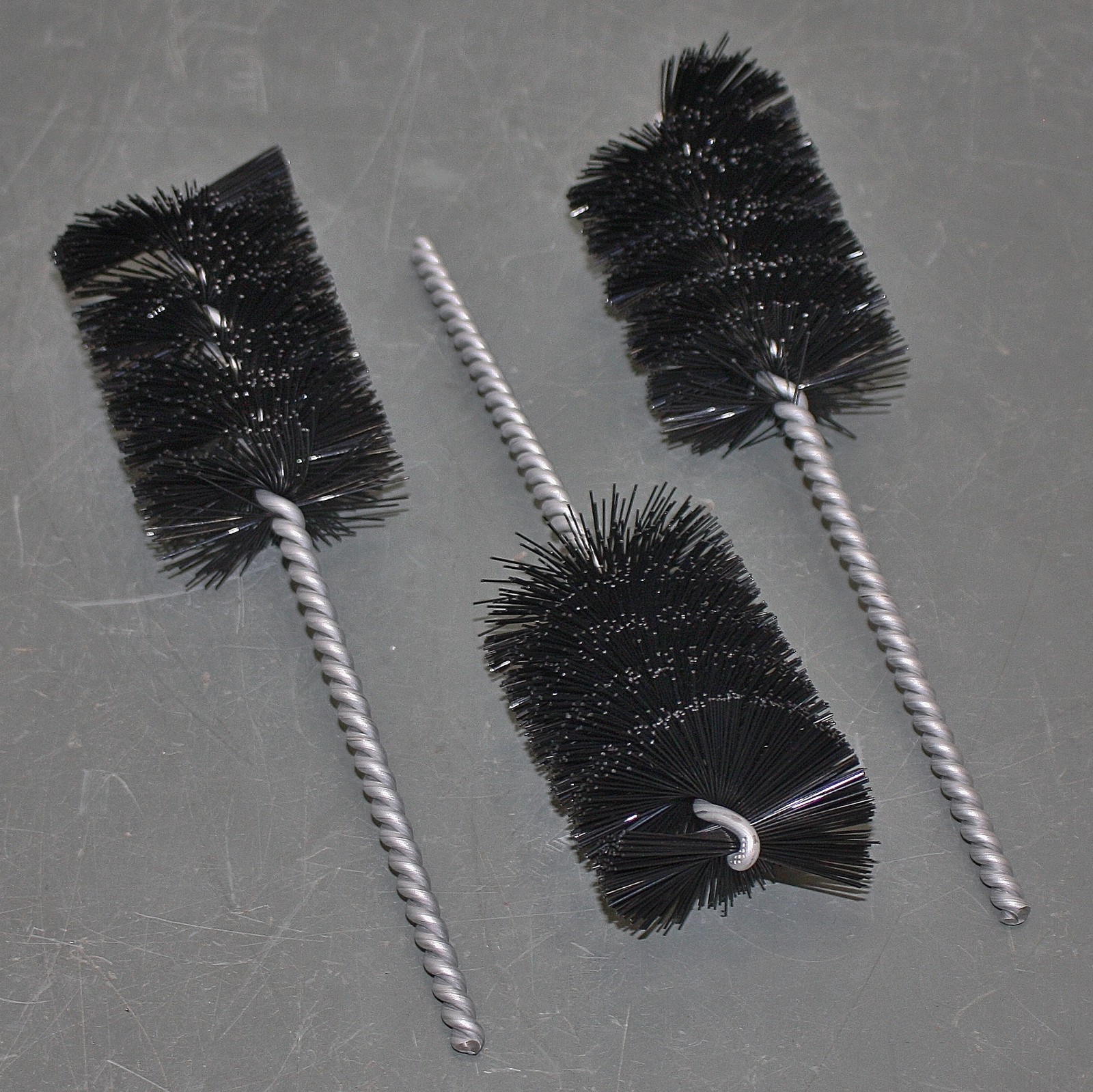 (9) Brush Research Power Tube Brush 85N2500, 2-1/2″ OD x 3″, Nylon, Spiral