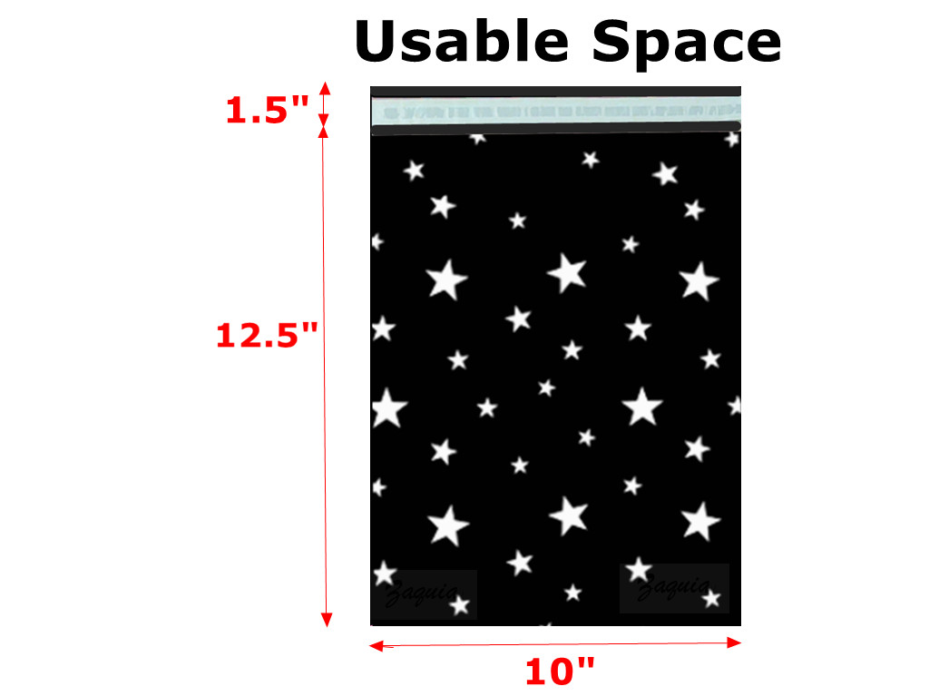 10×13 Flat Poly Mailers Designer Self Adhesive Shipping Fun Bags 20-200 Assorted