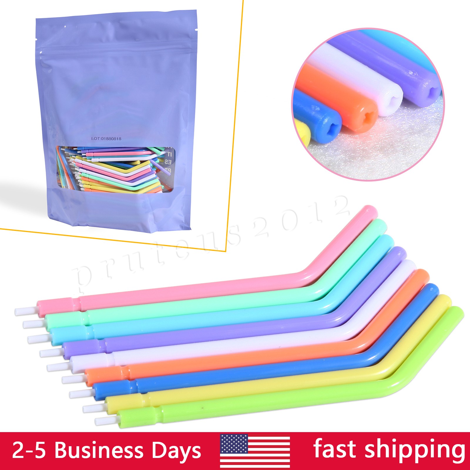 SKYSEA Dental 3-Way Air Water Syringe Disposable Spray Tips Triple Nozzles Tubes