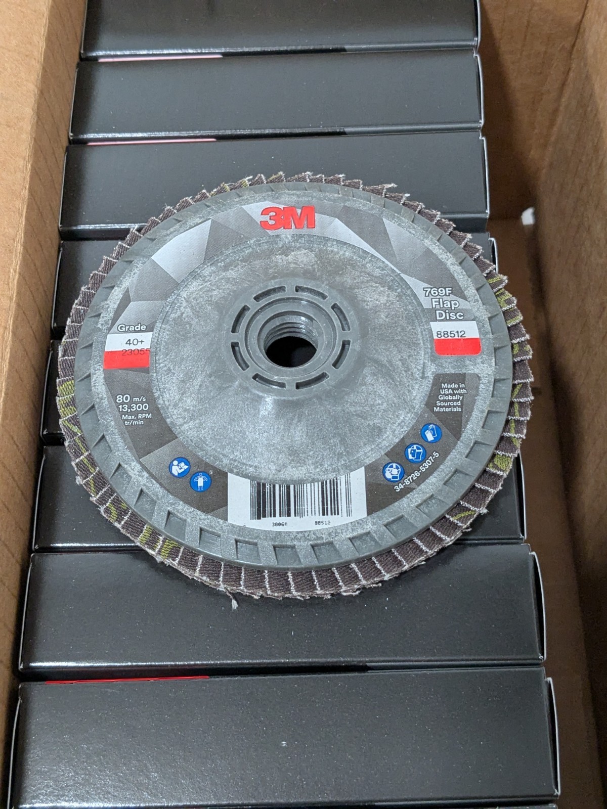 3M Flap Disc: 4-1/2″ Dia, Ceramic Alumina, Type 27 Qty 10 7100244691