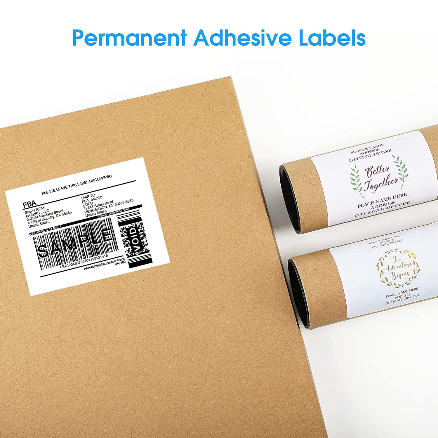 150-24000 Shipping Labels 3-1/3″ x 4″ Mailing Address 6 Per Sheet InkJet Laser
